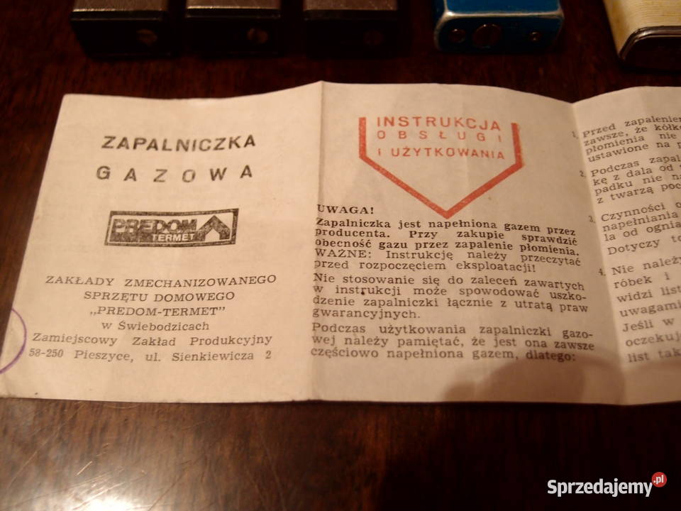 Zapalniczki kolekcjonerskie Premet prl Predom