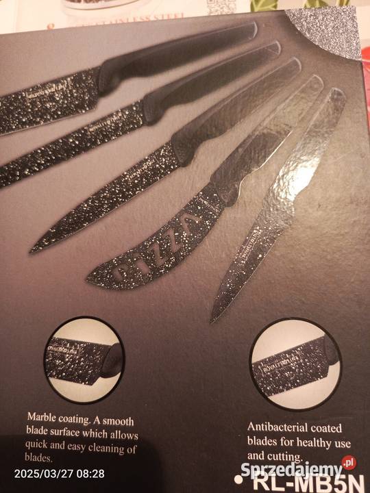 NOŻE ZESTAW PIĘĆ SZTUK FIRMY ROYALTYLINE ZESTAW śląskie sprzedam