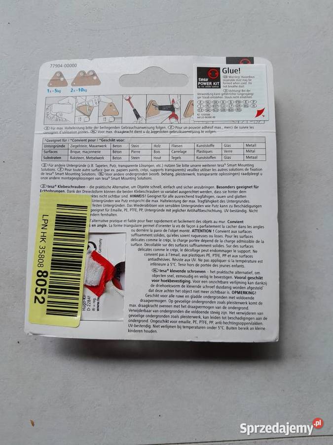 Śruba samoprzylepna Tesa zestaw niekompletny Dąbrowa Górnicza