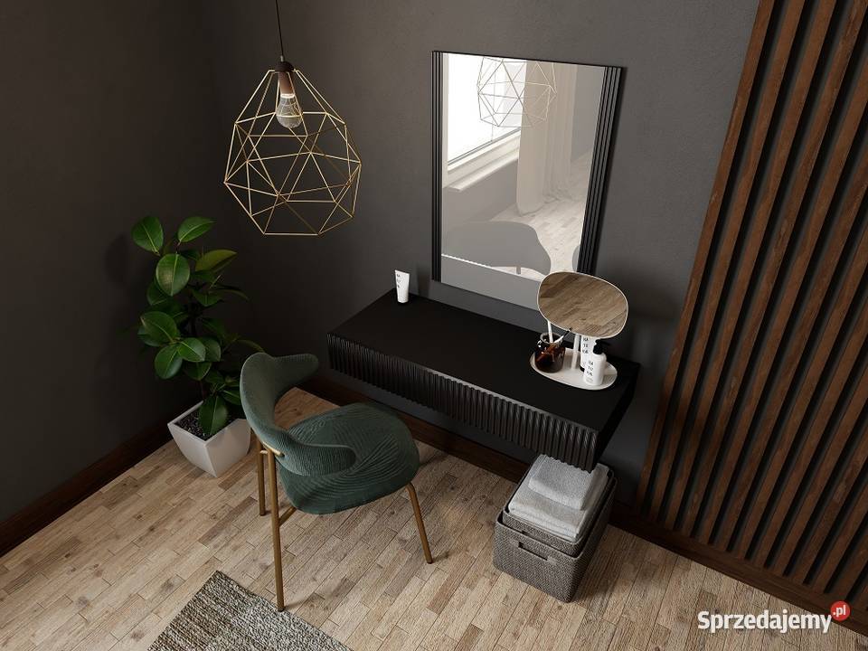 PAFOS toaletka z lustrem czarna Rzeszów