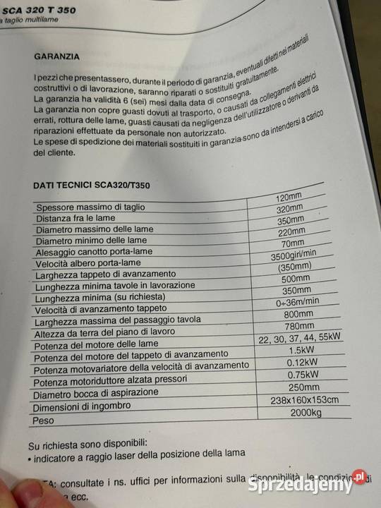 Wielopiła CML SCA320 odbiór materiału Juszczyn