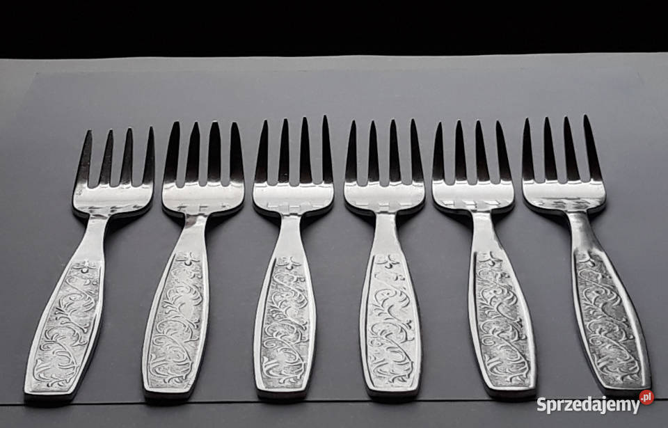 Widelce obiadowe PNĄCZA Gerlach sztućce PRL Dąbrowa Górnicza