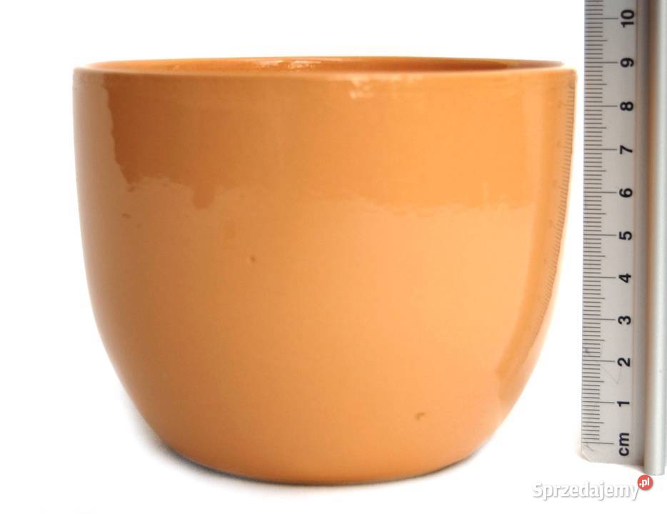 Osłonka ceramiczna brzoskwiniowa gładka średnica Lublin