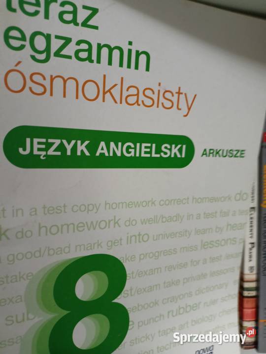 Egzamin ósmoklasisty używane podręczniki szkolne miękka