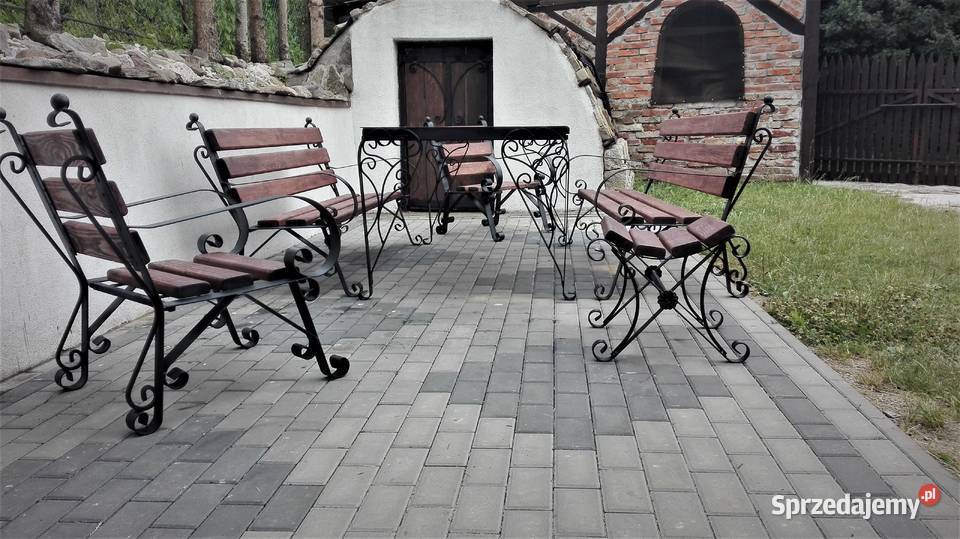 Meble ogrodowe stół ława krzesła na taras ogród inny kolor Ogród lubelskie Lublin