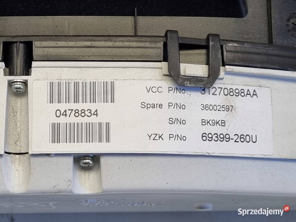 Volvo S80 II V70 III XC70 II 25 T LICZNIK ZEGARY Wyposażenie wnętrza lubelskie Janów