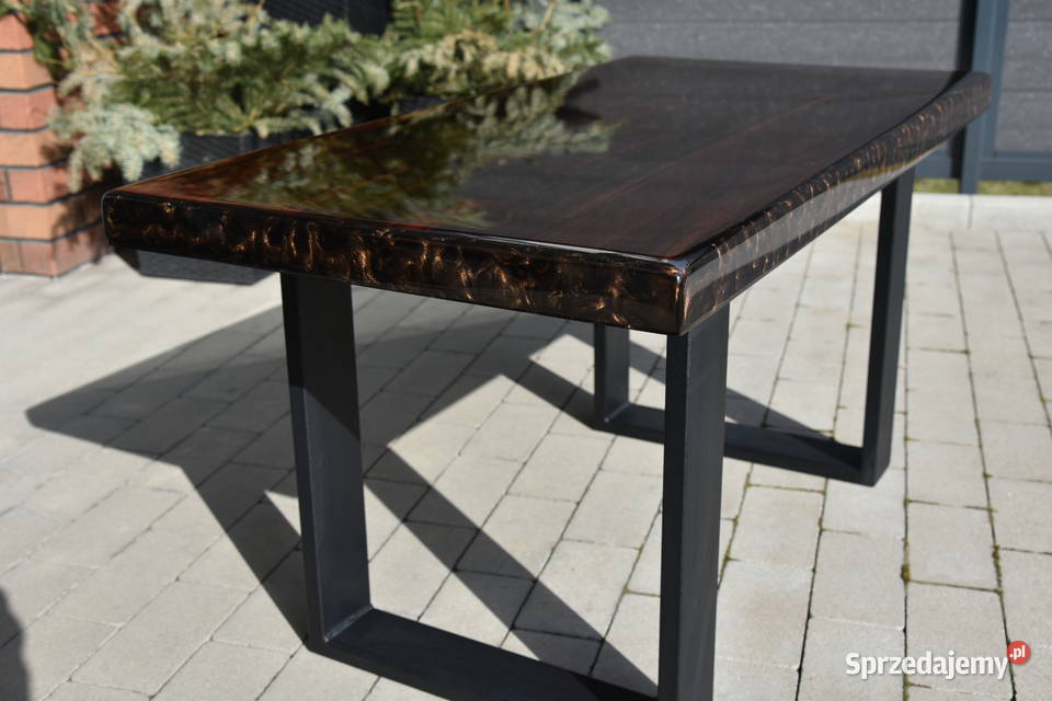 Stolik kawowy palisander coffee table epoxy wielkopolskie Swarzędz