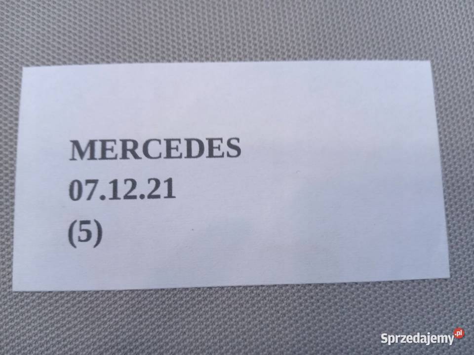 ZAŚLEPKA OSŁONA PODUSZKI TYŁ MERCEDES EKLASA Nowy Tomyśl sprzedam