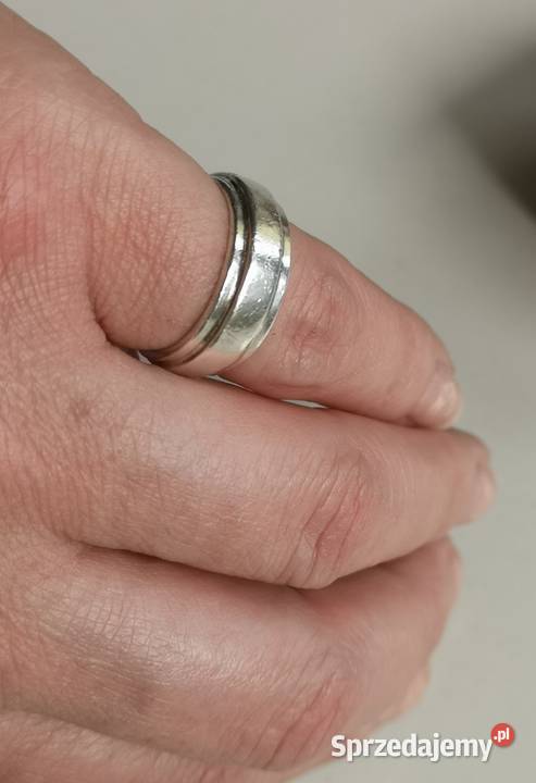 Obrączka srbro srebro Pierścionki kujawsko-pomorskie Toruń