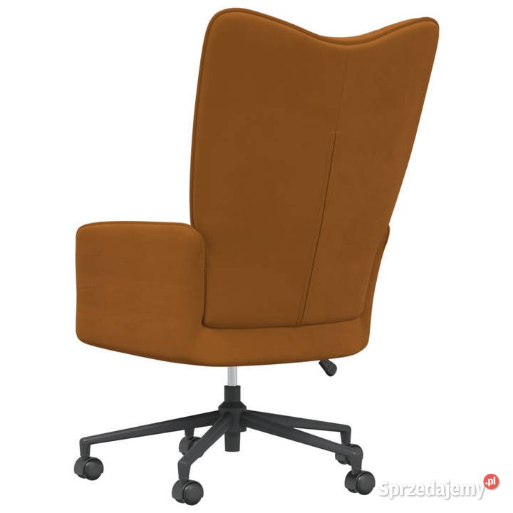 Fotel brązowy obity aksamitem WM328180 Warszawa