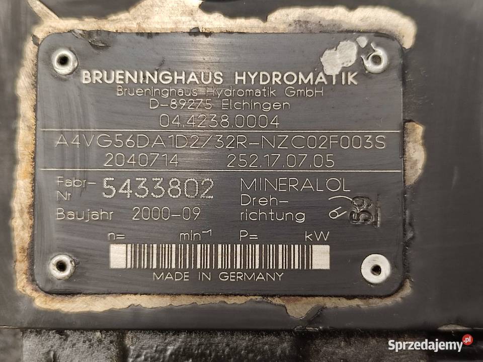 Pompa jazdy BRUENINGHAUS HYDROMATIK A4VG56DA1D2