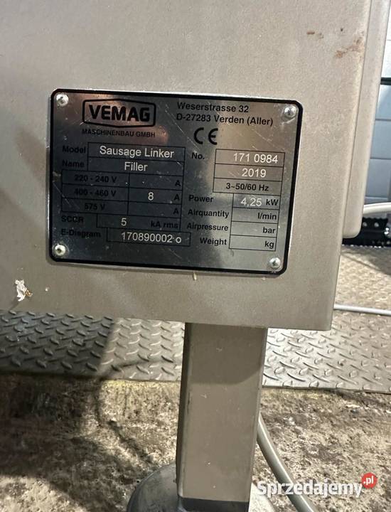 VEMAG Sausage Linker Nadziewarka próżniowa Krotoszyn