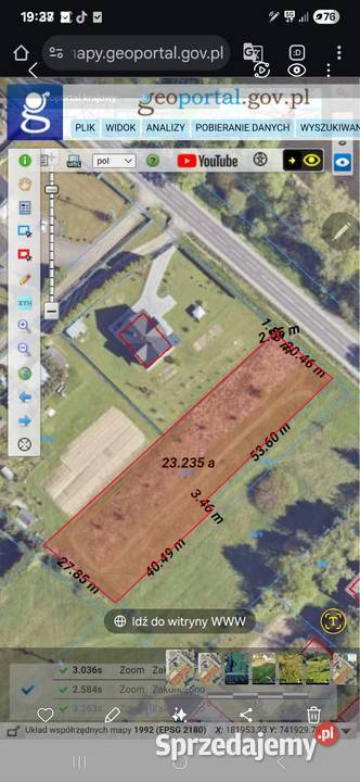 Działka budowlana na sprzedaż Łączki pow LESKO podkarpackie