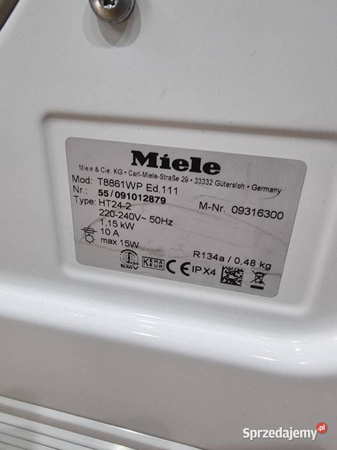 Suszarka kondensacyjna z pompą ciepła Miele T