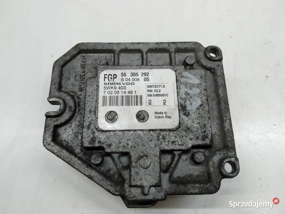 STEROWNIK SILNIKA 55355292 5WK9403 18 B 122 Saab