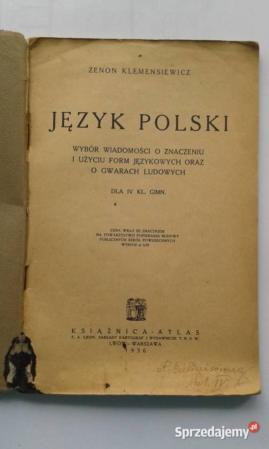 Język polski Zenon Klemensiewicz Gdynia