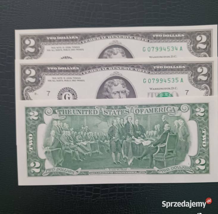 3x2 dolary USA TJefferson menG Chicago Illinois Konin sprzedam