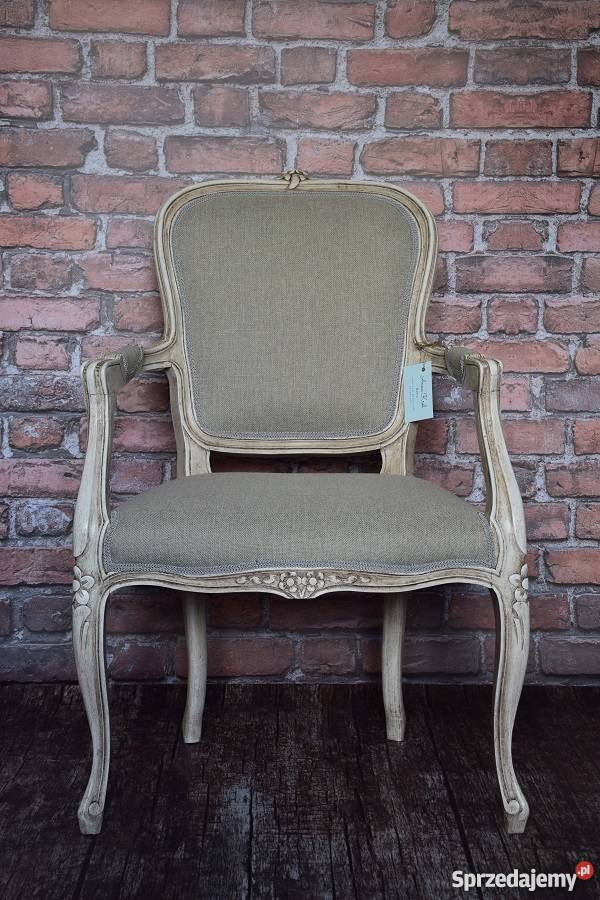Fotel shabby chic ludwik unikat prowansja Piła