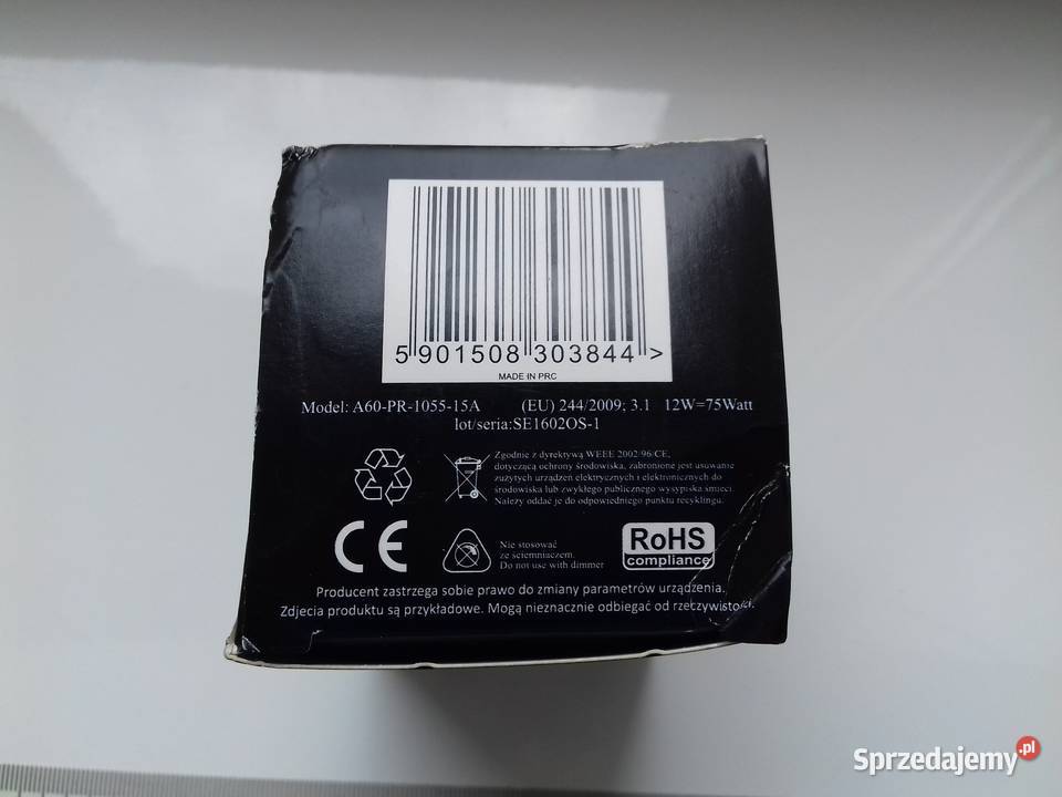 Żarówka LED E27 12W 3000K 1055lm Polux w pudełku Żarówki i świetlówki Bydgoszcz