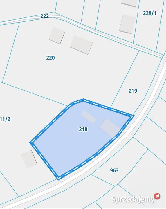 DZIAŁKA pod budowę sklepu domu 3688m2 GROBLA 3688m2 Sprzedaż