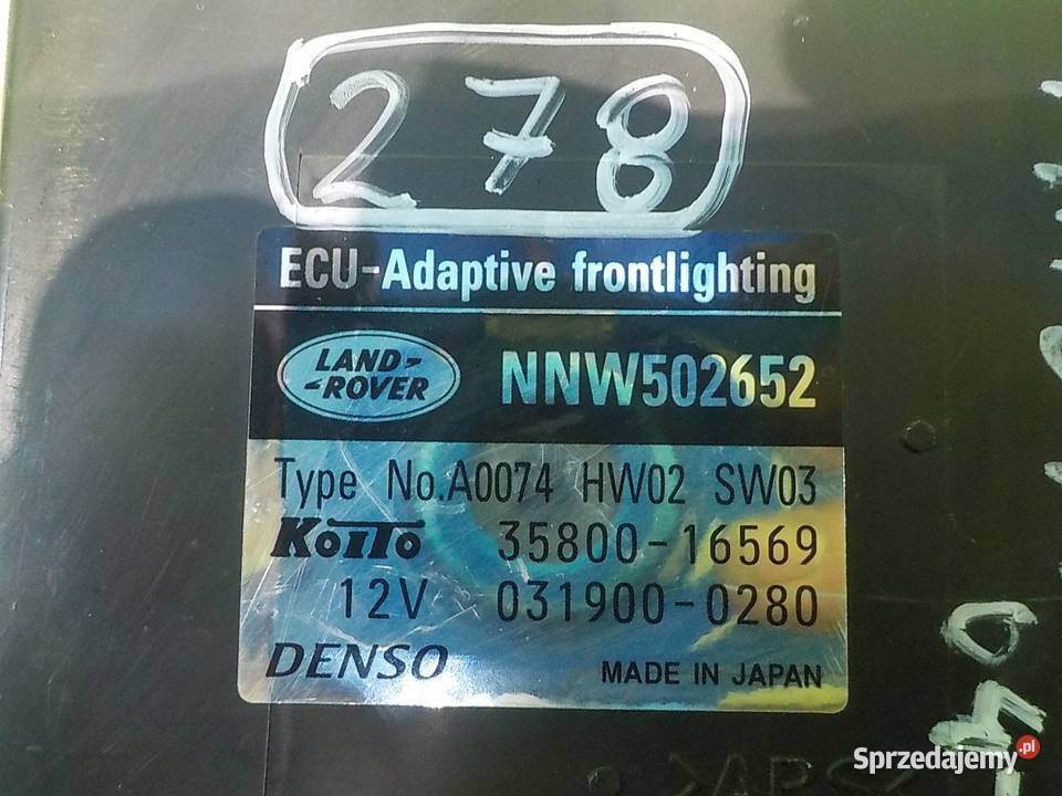 DISCOVERY III 3 27 TD V6 09r 5D modul swiatel osobowe