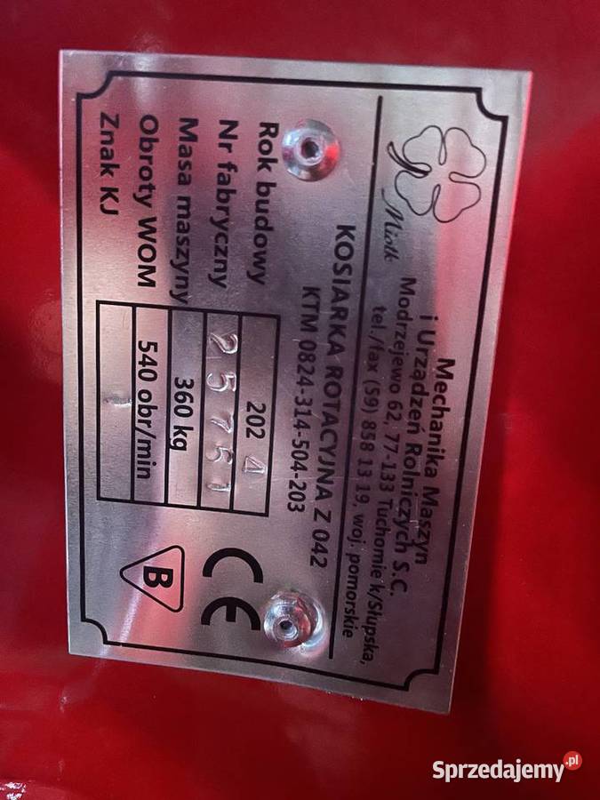Nowa kosiarka rotacyjna 165 Dolne Grądy sprzedam