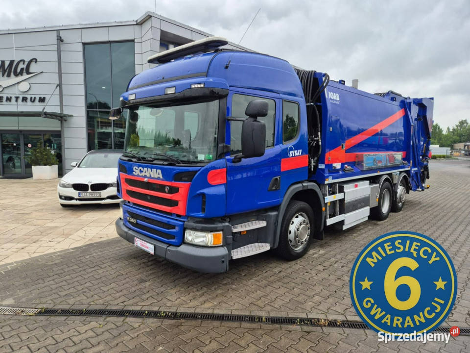 Scania P340 LB 6X2 ŚMIECIARKA 2 KOMORY JOAB