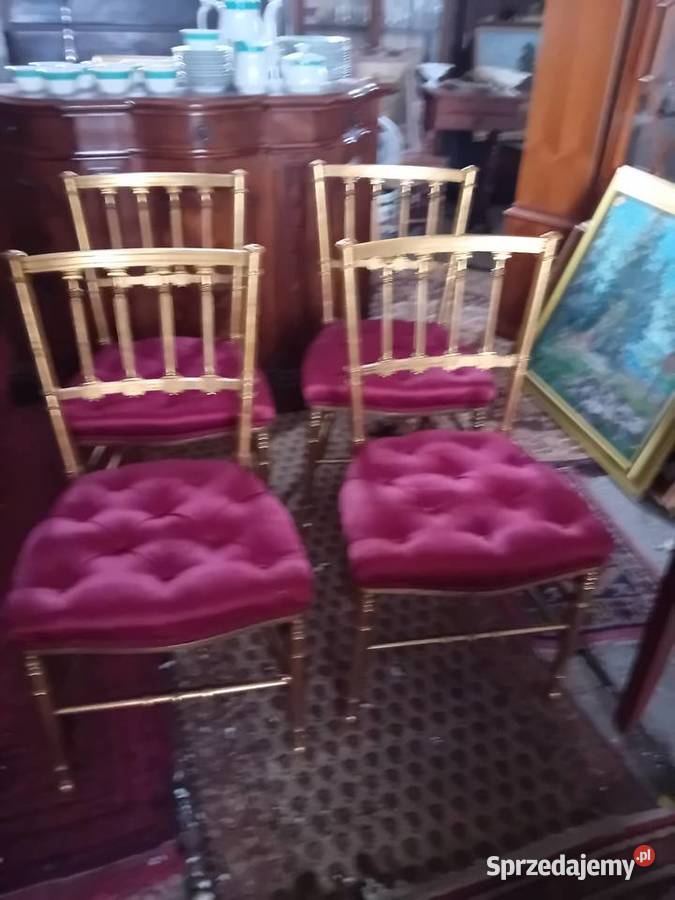 Krzesła ludwikowskie Krzesła sprzedam