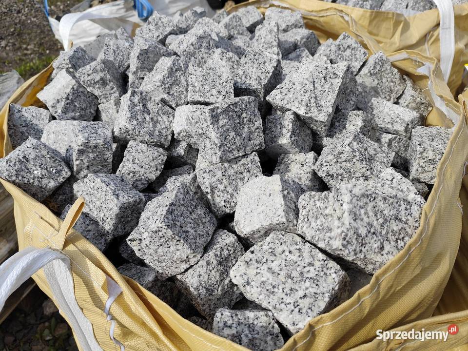 Kostka granitowa czystoszara 79 łupanakamien