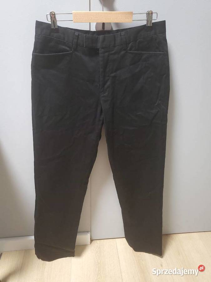 Spodnie męskie czarne prosty krój 48 mazowieckie