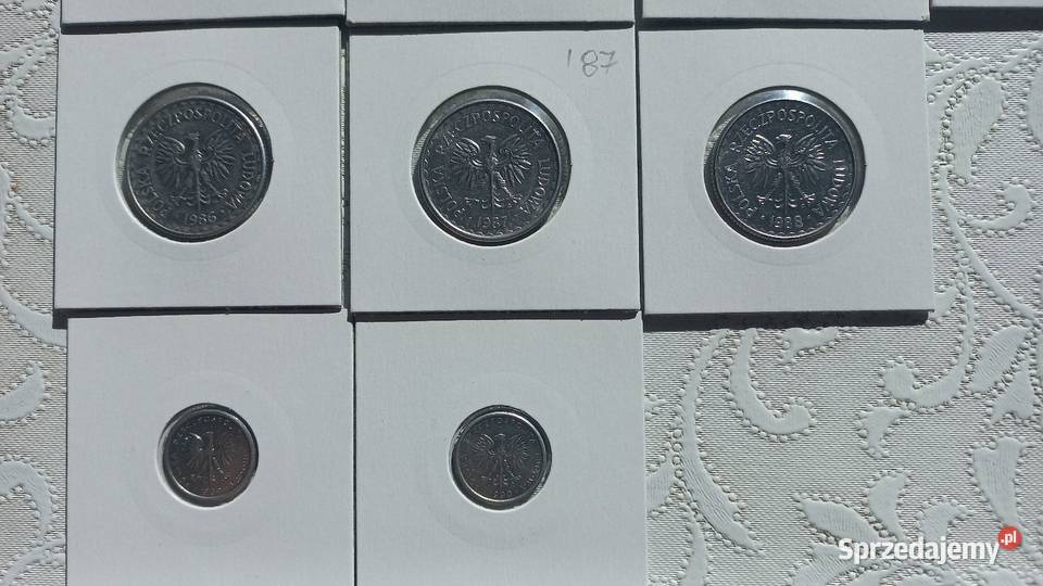 1 złoty PRL wszystkie roczniki aluminiowe