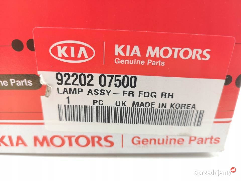 HALOGEN PRAWY PRZÓD KIA PICANTO 20082011