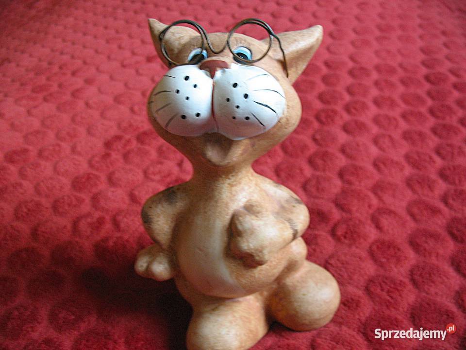 Kot ręczna robota kotek w okularach design B 21 Siedlce