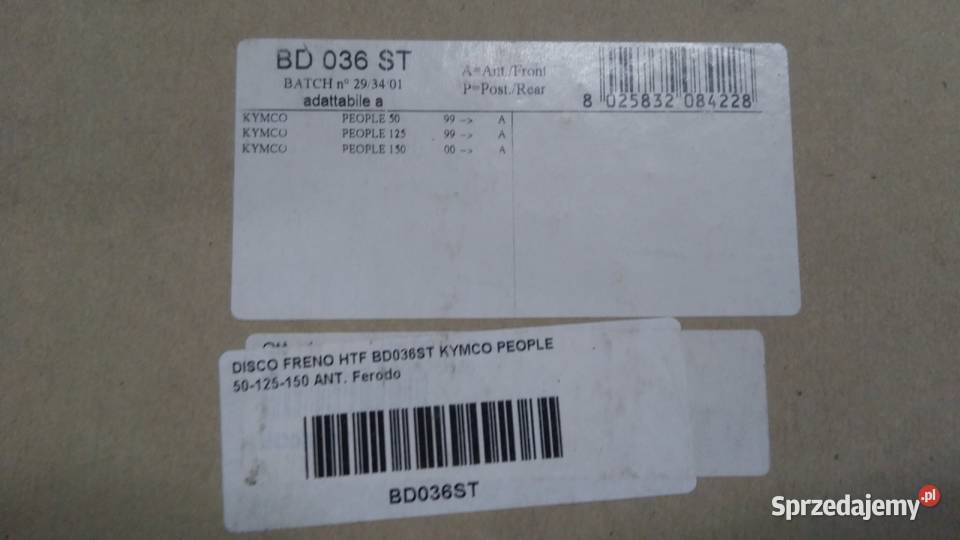 Tarcza hamulcowa HT Kymco People 50125150 przód Tarcze hamulcowe