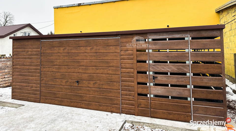 GARAŻ BLASZANY 5X6 WIATA 2x6 BRAMA UCHYLNA DRZWI małopolskie Łapanów