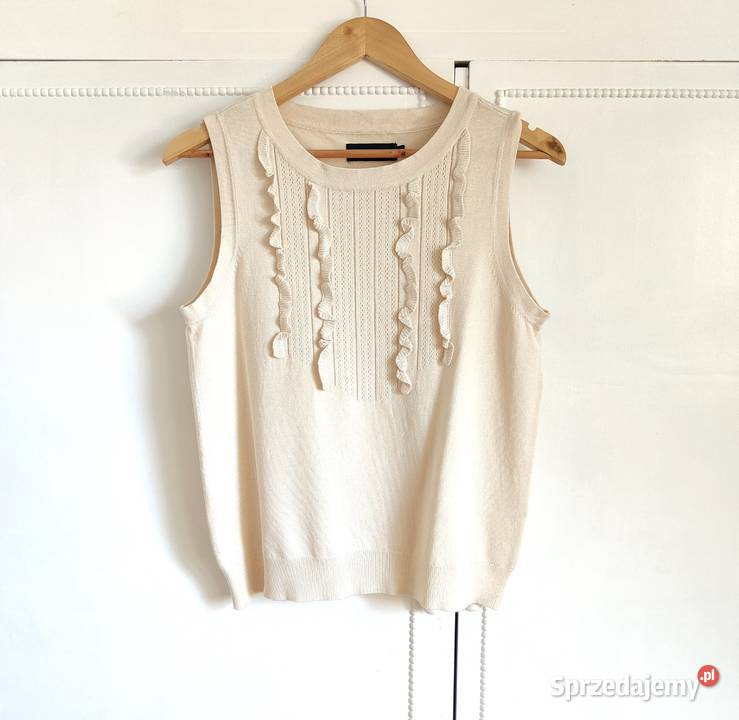 Beżowy sweter Stockh LM S 36 jasny beż Szczecin