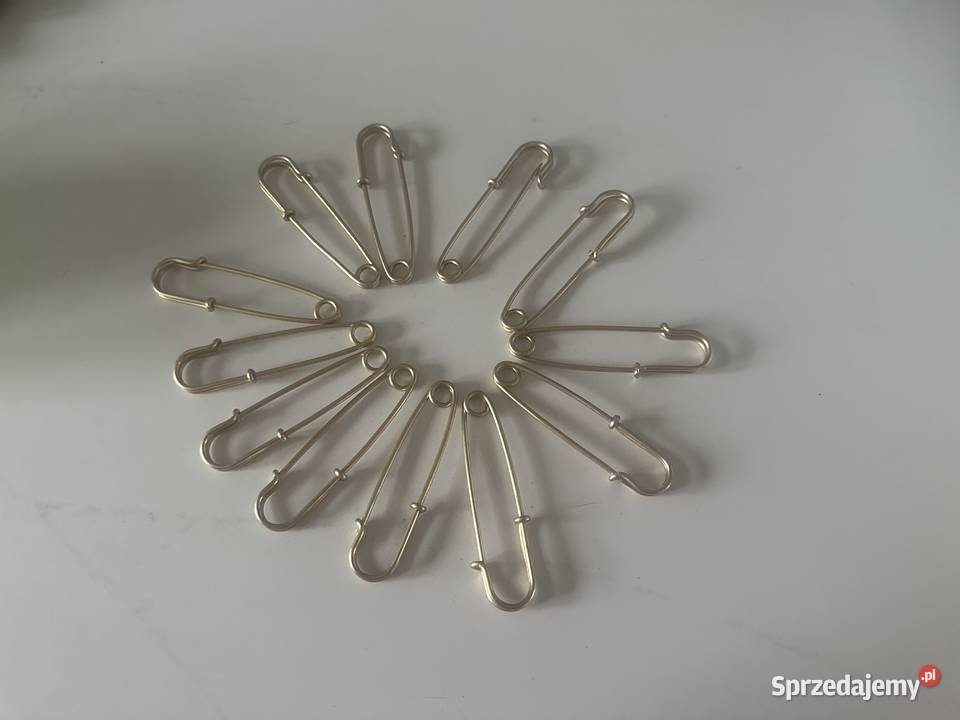 Broszka agrafka zapięcie do szala komplet 12 Łódź