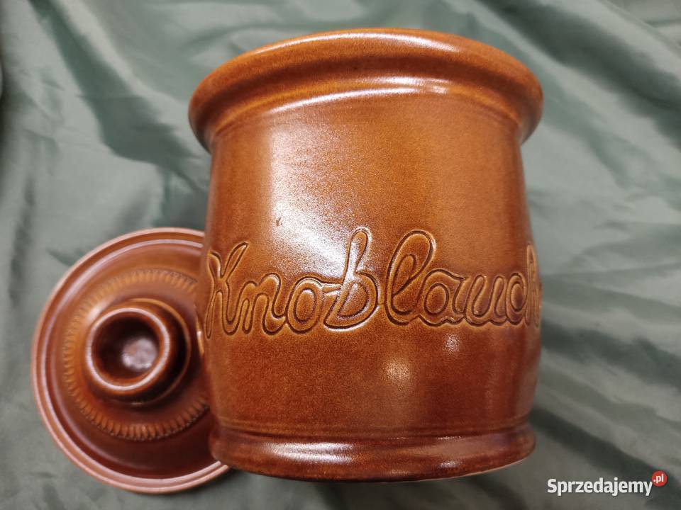 Stary ceramiczny pojemnik na czosnek Głuchołazy sprzedam
