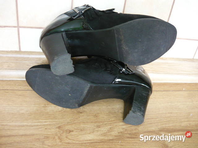 Buty czarne zamszowe śląskie Myszków