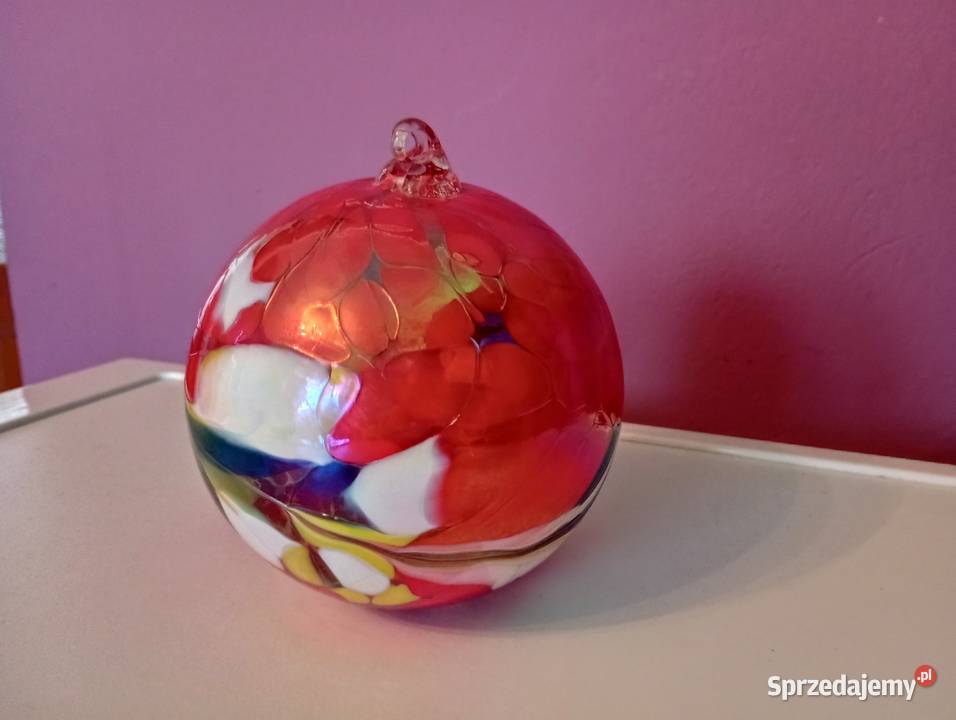 Bombka szklana duża Antyki, Sztuka, Kolekcje Biłgoraj sprzedam