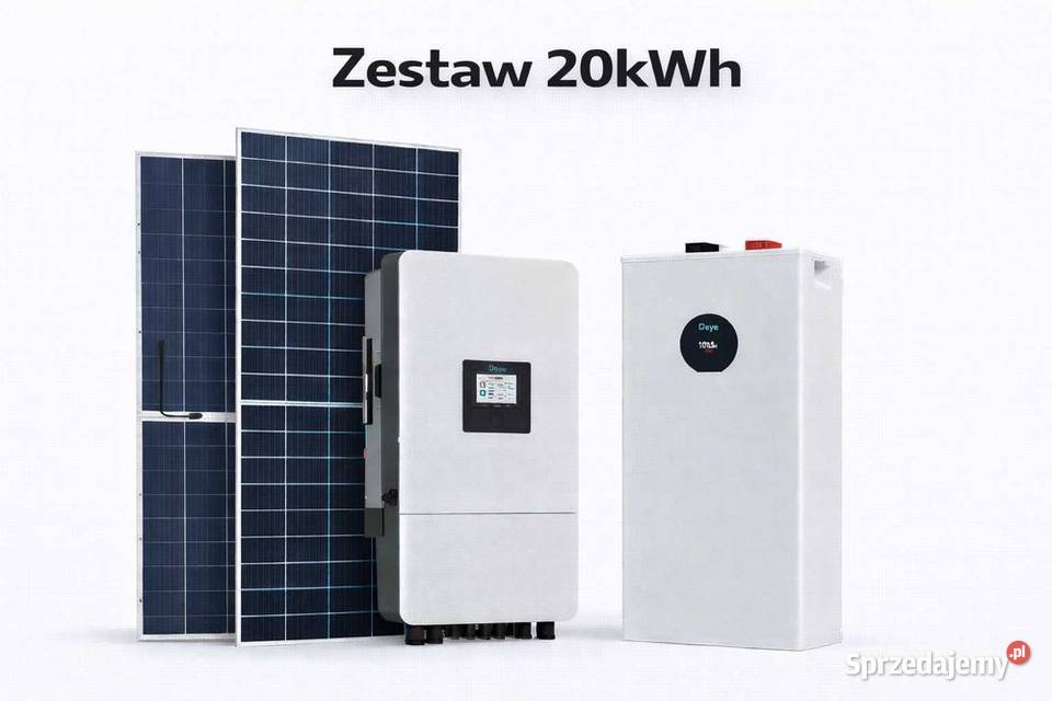 Zestaw budżetowy 20kWh LV panele inwerter 3 fazy