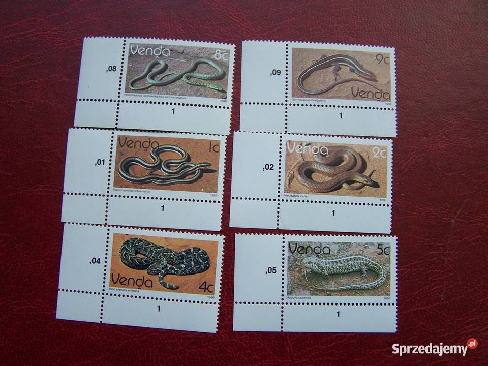 Venda 1986 MNH Mi 12036 Fauna Gady Tychy