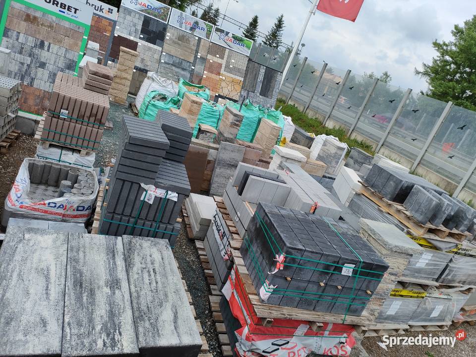 Palisada łupana Kostka brukowa Ogrodzenia płyty małopolskie Myślenice sprzedam