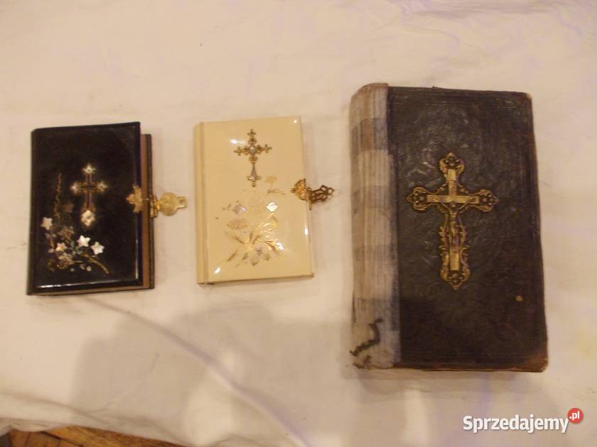 Zabytkowe Czeskie modlitewniki śpiewniki miniaturowe z 19 wi