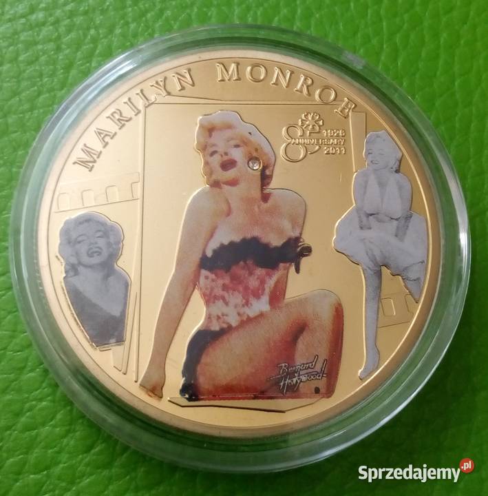 3 x Marilyn Monroe Złoto Gold Sex 40 mm Moneta