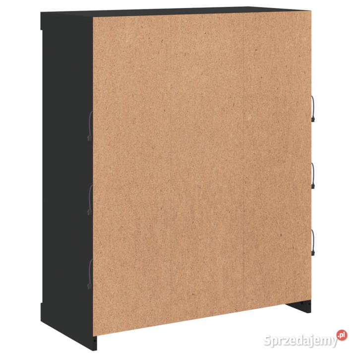 Szafka z oświetleniem LED czarna 81x37x100 Warszawa