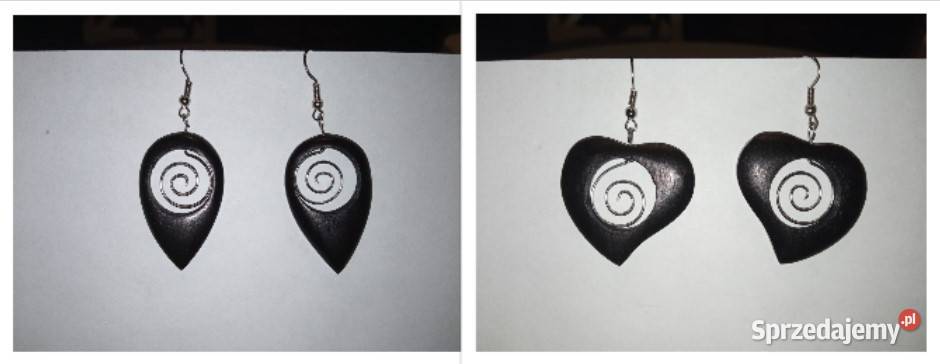 Balijskie Rękodzieło Drewniane Kolczyki Kudowa-Zdrój
