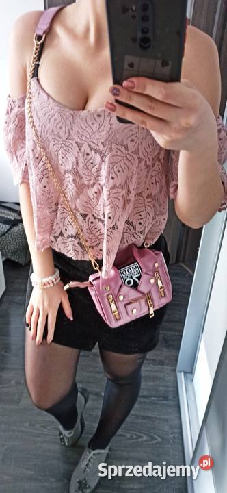 Różowa torebka skórzana kurtka TANIO Listonoszka  Warszawa