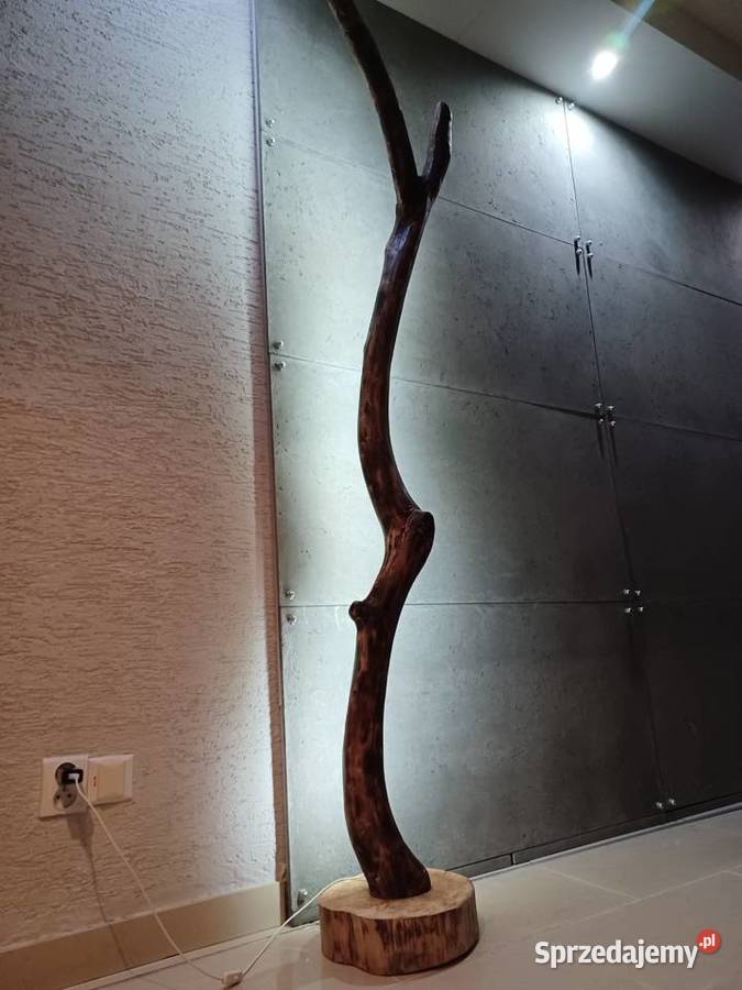 Lampa drewniana led boho loft rustykalna śląskie Mszana
