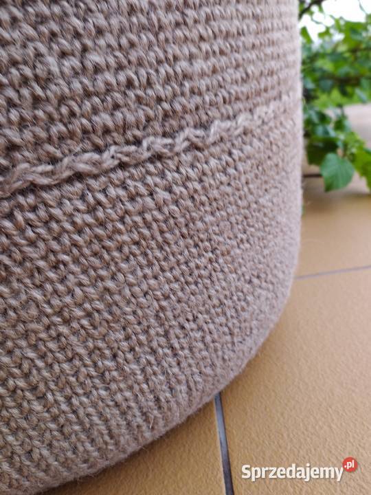 Pufa jutowa Okrągła Nowa 50cm Brodnica sprzedam